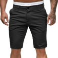 thumbnail image 2 of DDAPJ pyju Men's Stretch Golf Shorts Dress Work Shorts Elastic Waist Lightweight Flat Front Casual Chino Shorts Black XL, 2 of 6