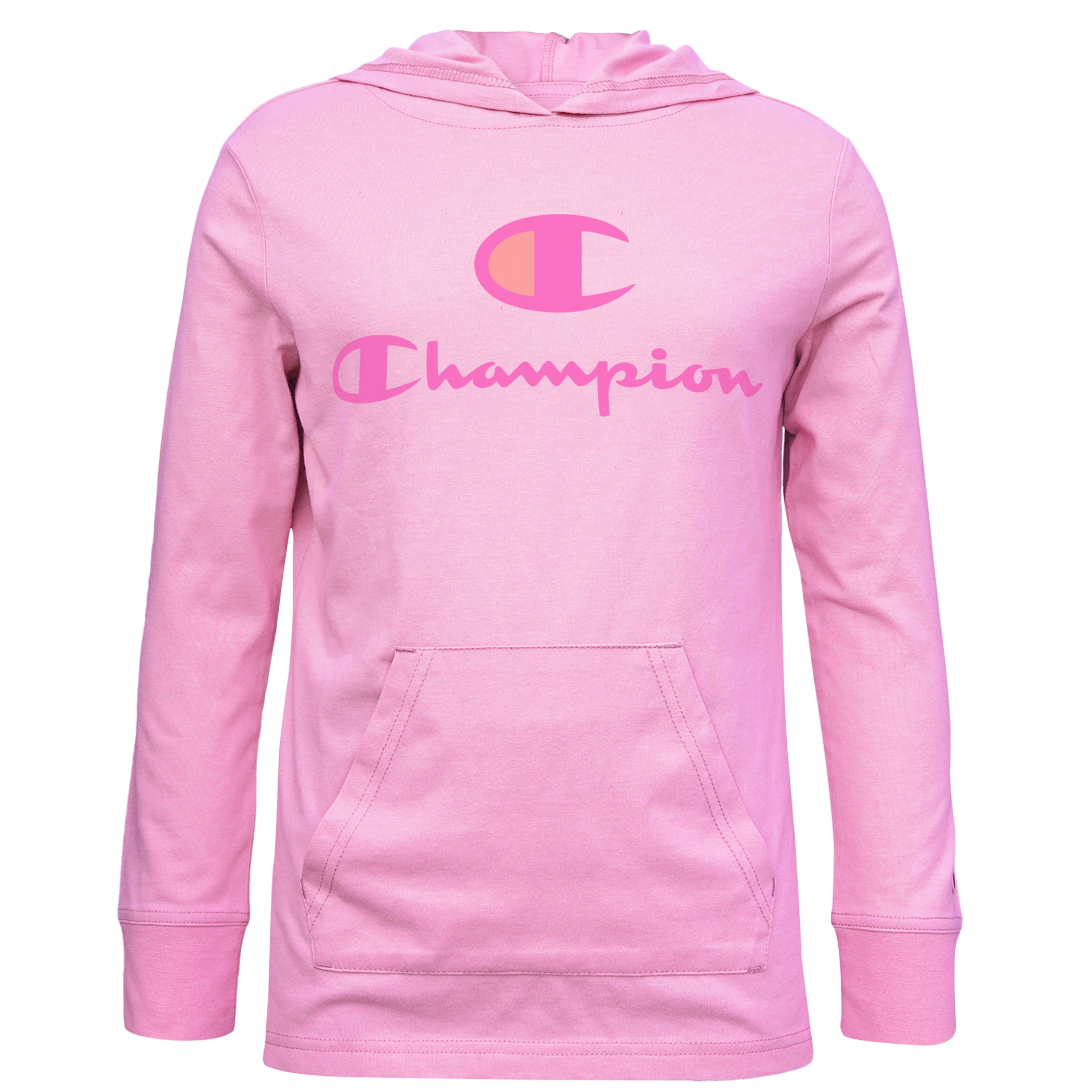 pink long sleeve champion shirt