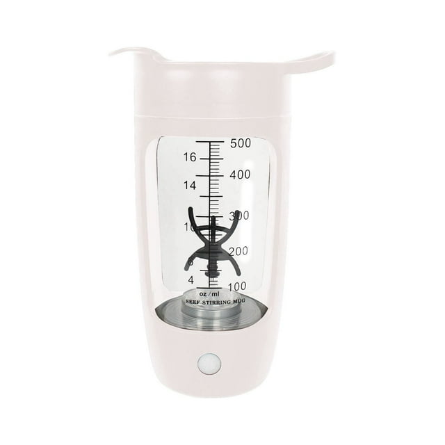 HLONK Glass tupperware set with lid meal prep bottle Mini hand fan USB Electric Protein Shake Bottle Electric Shaker Cup Fully Automatic Mixing Cup Rechargeable Sports Portable Protein Po