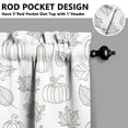 thumbnail image 5 of Rod Pocket Kitchen Curtain Set 3-Piece, 27.5x36 Inch Valance & Tier Drapes, Polyester Pongee Cafe Curtains for Living Room, Bathroom, Farmhouse Rustic Country Window Treatments., 5 of 6