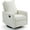 White, variant on Manual Swivel Rocking Recliner for Adults, Small Plush Wall Hugger Reclining RV Chair, Glider Swivel Recliner Chair with Foot Rest for Nursery, Living Room and Small Places