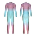 thumbnail image 4 of Children's High Elastic Quick-Dry One-Piece Ski Functional Compression Shirt Sweat-Wicking Breathable Warm Base Layer Gradient Set, 4 of 7