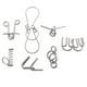 thumbnail image 2 of Rompecabezas de Metal Brain Teaser Puzzle Juguete Clásico Interesante, 2 of 9