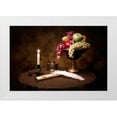 thumbnail image 3 of C. Thomas McNemar 14x11 White Modern Wood Framed Wall Art Titled - The Scribe, 3 of 5