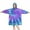 Purple Blue Tie, variant on Colorful Cloud Star Tie Dye Pattern Wearable Oversized Blanket,Wearable Blanket Hoodie for Adults,Cozy Hooded Blankets with Super Pockets,Super Warm Fuzzy Pullover for Women & Men
