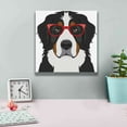 thumbnail image 4 of Epic Graffiti 'Bernese Mountain Dog Wearing Hipster Glasses' by Furbaby Affiliates, Canvas Wall Art, 12"x12", 4 of 8