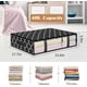 thumbnail image 2 of Storage Bag Clothes Storage Foldable Blanket Storage Bag Underbed Storage Container For Organizing Clothes Bedroom Storage Bag 2-Pack Black, 2 of 4