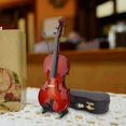 thumbnail image 4 of Mini Modelo de Violín Adorno Casa de Muñecas Artesanía Adornos Decorativos Accesorios de Fotografía estatuilla de mini violín, 4 of 5