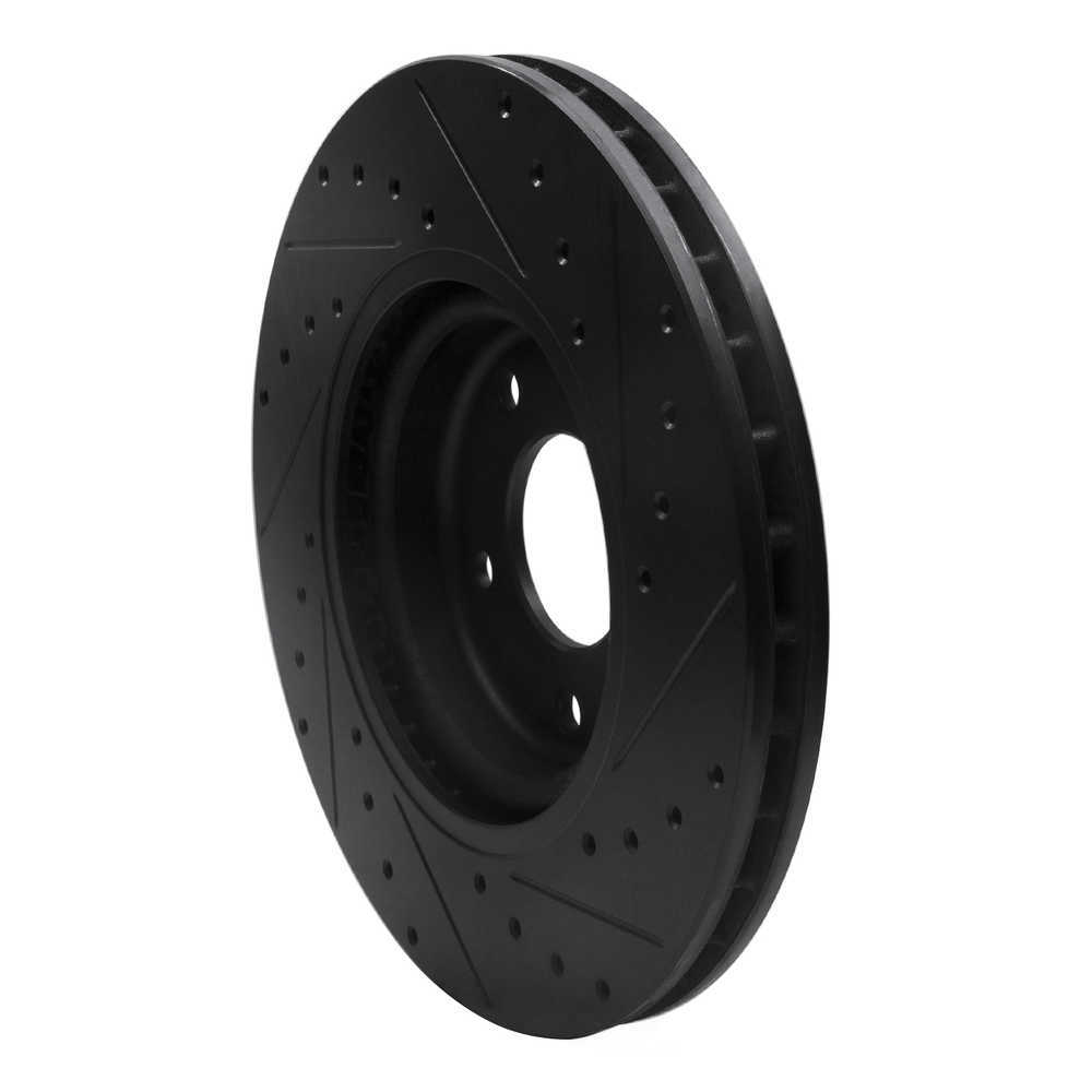 Dynamic Friction Company 633-20011L DFC Brake Rotor - Drilled And Slotted - Black