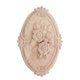 thumbnail image 1 of Khaki Oval Carved Wood applique for Furniture with European Style Decorative Overlay 6.5 x 10.2 Inches, 1 of 5