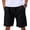 I5-Black, variant on Havenx Linen Flat Front Shorts for Men Drawstring Elastic Waist Short with Pockets Solid Color Pant Stretch Lightweight Fashion Loose Fit Summer Beach Clothing,Khaki M