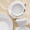 thumbnail image 2 of Pillivuiy Eventail Bowl 6" Salad Soup Cereal White Porcelain Set of 4, 2 of 4