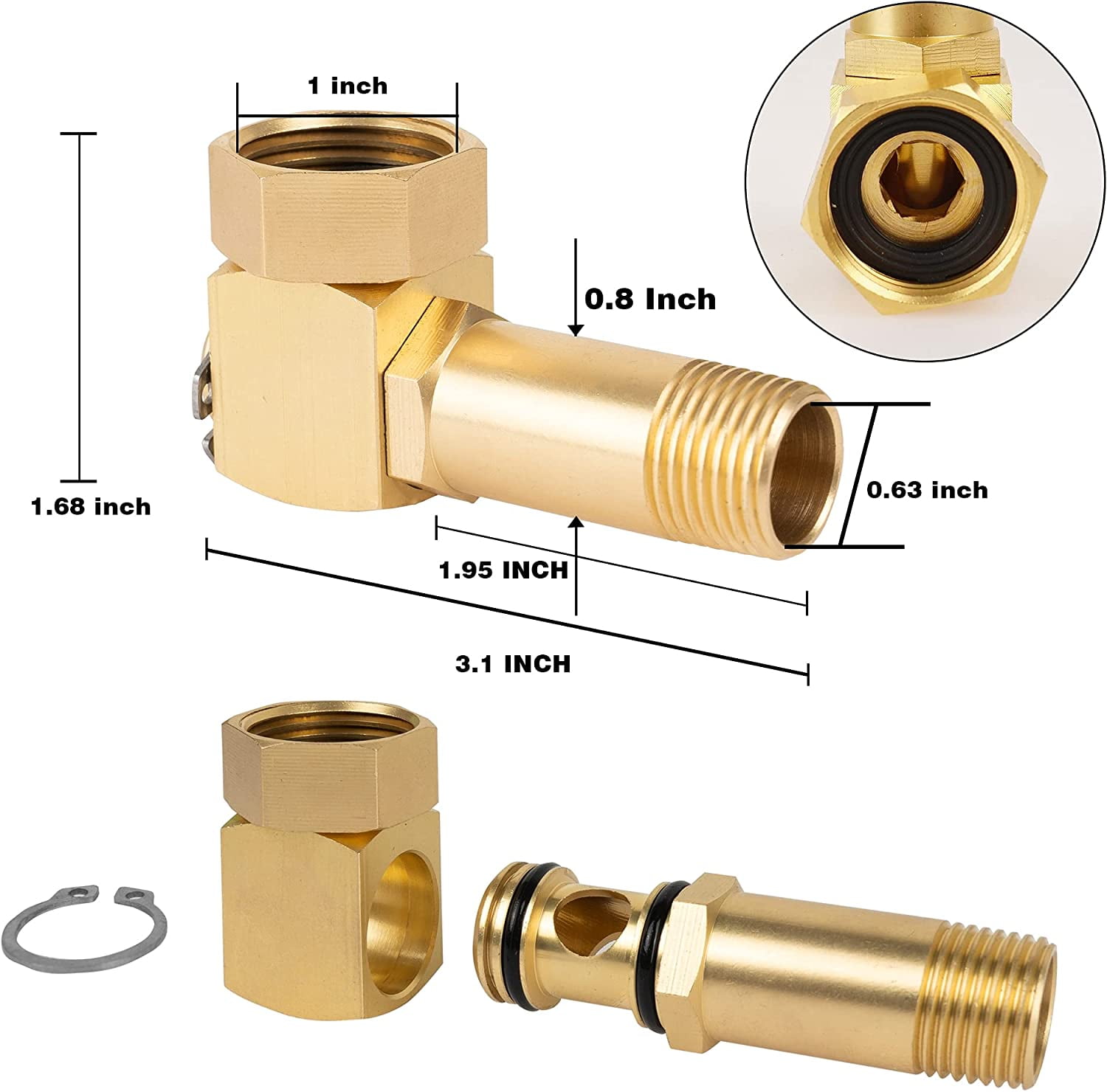 Garden Hose Quick Connect + Hose Reel Parts Fittings