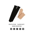 thumbnail image 5 of Gustave 2 Pairs Fleece Lined Thigh High Socks for Women Winter Warm Knee High Stocking Trouser Socks Stretchy Thick Long Boot Socks Leg Warmers "Black", 5 of 8
