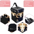 thumbnail image 2 of Aries Constellation Foldable Car Trash Can with Lid, Leak-Proof Mini Trash Can, Car Trash Bin, Trash Can for Car with Hanging Storage Bag, 2 of 6