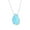 Irregular Pear-Shaped, variant on Sterling Silver Larimar Blue Necklace for Women - Natural Larimar Jewelry - Beautiful Blue Larimar Stones - Irregular-Shaped Larimar Necklace for Women