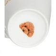 thumbnail image 5 of Pet Portrait White Porcelain Water Cup with Lid & Spoon - I Love Poodles (Red), 5 of 7