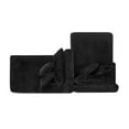 thumbnail image 6 of 83" Oversized Double Chaise Lounge, Compressed Upholstered Sleeper Sofa Bed, Cloud Sectional Couch with Pillows for Living Room, No Assembly Required, Black, 6 of 10