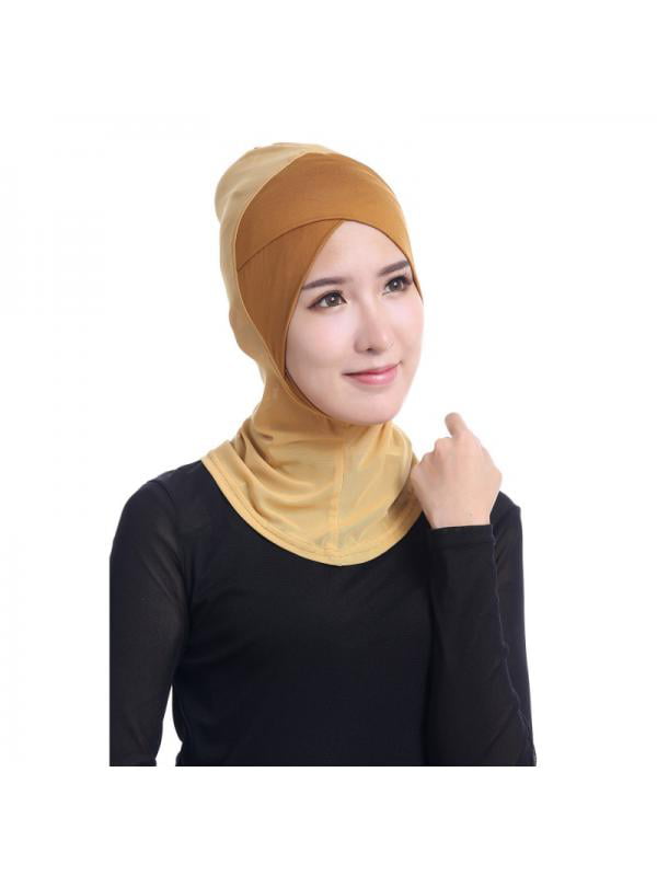 EFINNY Women Plain Hijab Muslim Headscarf Cap Islamic Full Cover Islamic Solid Soft Maxi Scarf