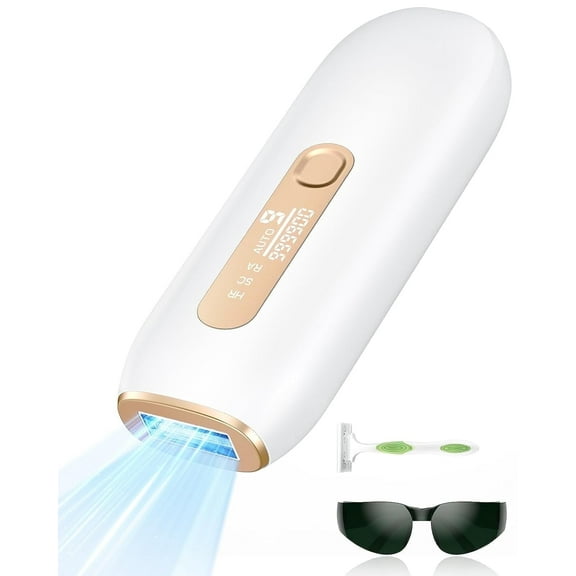 IPL Laser Hair Removal for Women & Men Permanent, JOOYEE 3 in 1 Modes 9 Energy level Settings Painless Hair Removal Device for Facial Legs Arms Bikini Line Whole Body, White