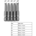 thumbnail image 4 of Security Screwdriver Bit Set,50mm Long U-Shaped Screwdriver Bits Shank U-Shaped Magnetic Screwdriver Bits Set, 4 of 8