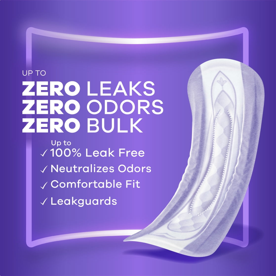 Always Discreet Adult Incontinence Pads for Women, Moderate