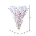 thumbnail image 3 of Vickerman 6' White Upside Down Artificial Christmas Half Tree, Warm White Single Mold LED Lights, 3 of 3