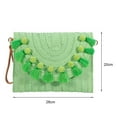 thumbnail image 4 of Handbag Straw Shoulder Bag Beach Handmade Bag Large Capacity Magnetic Closure Straw Crossbody Bag Woven Envelope Wallet with Adjustable Shoulder Strap, 4 of 11