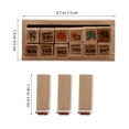 thumbnail image 3 of FRCOLOR 12Pcs Vintage Scrapbooking Supply Multi Colored Composite Material for DIY Projects, 3 of 6
