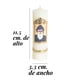 thumbnail image 2 of Cirios decorados con 30 piezas San charbel, 2 of 3