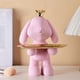 thumbnail image 1 of Bandeja de Almacenamiento de Resina, Organizador en Corona , Figurita lave Estatua de Adorno para El Hogar, Escultura Rosado Baoblaze Escultura de escritorio, 1 of 7