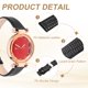 thumbnail image 3 of Correa de reloj Uxcell de 16 mm, correas suaves de liberación rápida, patrón de lagarto con hebilla de acero inoxidable plateada para hombres y mujeres, negra, 3 of 7