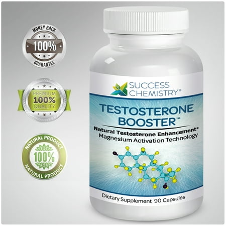 Testosterone Booster by Success Chemistry. Increase Healthy Sex Drive & Libido. Boost Lean Muscle Growth & Burn fat. Improve performance, Stamina &