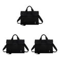 thumbnail image 3 of Transemion Canvas Functional And Practical Crossbody Bag Versatile For Everyday Classic And Timeless Handbags black 3Set, 3 of 6