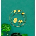 thumbnail image 2 of Ginkgo Biloba Leaf Living Room fondo metal decoración de pared colgante, 11 Afortunado Sencillez, 2 of 2