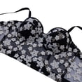 thumbnail image 6 of QSAWXQZ Women's Floral Embroidered Mesh Bustier Corset Top Underwire Push Up Padded Cups Boned Adjustable Straps Sleeveless Sweetheart Neckline Crop Tank for Summer Outing 40, 6 of 7