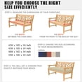 thumbnail image 5 of Outdoor Bench Cushion 48 x 18 Inch Waterproof Patio Furniture Cushions 3-Year Color Fastness Garden Sofa Settee Couch Swing Pads with Handle and Adjustable Straps, Beige, 5 of 6