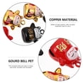 thumbnail image 5 of Juego de 12 cascabeles de la suerte con forma de gato para mascotas, suministros de bricolaje (rojo, negro y dorado), 5 of 5