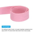 thumbnail image 4 of Uxcell Cotton Twill Tape Cotton Ribbon Bias Binding Tape Herringbone Webbing Trim for Sewing Binding Gift Light Pink 1.2", 4 of 6