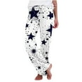thumbnail image 3 of Axiiglly Pajama Pants for Women Funny Printed Elastic Waist Pajama Bottoms Casual Comfy Loose Sleepwear Fall Pajamas Full Length Pants with Pockets, 3 of 8