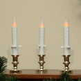 thumbnail image 2 of Pack of 3 LED Battery Operated Flickering Window Christmas Candle Lamps 8.5", 2 of 3