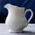 thumbnail image 4 of White Embossed Milk Pitcher 200ml Ceramic Sauce Pot Gravy Boat For Kitchen, Restaurant, Hotel, 4 of 6