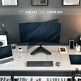 thumbnail image 3 of VIVO Black Single LCD Monitor Adjustable Desk Stand, Fits 1 Screen, 3 of 8
