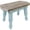 Blue, variant on Farmhouse Wooden Step Stool - Rustic Solid Wood Design, 300lb Capacity, Sturdy Step Ladder for Kids, Kitchen, Bathroom, Vintage Home Decor