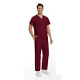 thumbnail image 4 of Garbnen Medical Scrubs Top and Pants Stretch V-Neck Scrub Shirts for Men & Jogger Pants Nurse Working Uniforms with Pockets, 4 of 4