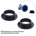 thumbnail image 3 of 8 Pcs Axe de Pédalier de Vélo Protection de Roulement Moyen Couvercle de Tasse Pièces de Vélo de Montagne Route, 8 Pcs Protection Couvercle, Noir, 3 of 7