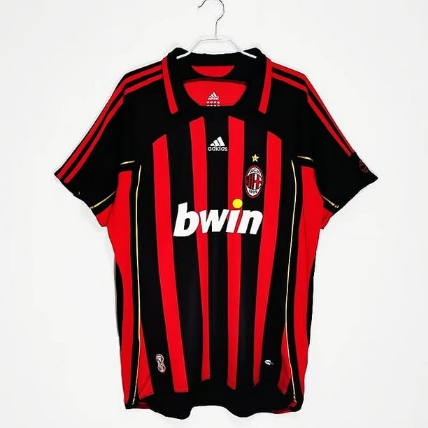 Ropa de Fútbol AC Milan jersey 06/07 classic retro Champions League Versión final En Casa Manga Larga Manga corta No.22 Kaka AC Milan 2006