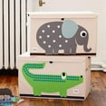 thumbnail image 3 of 3 Sprouts Collapsible Toy Chest Storage Bin Bundle w/ Lion + Crocodile (2 Pack), 3 of 8