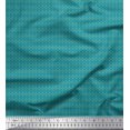 thumbnail image 1 of Soimoi Blue polyester Crepe Fabric Filigree Damask Fabric Prints By Yard 52 Inch Wide, 1 of 3