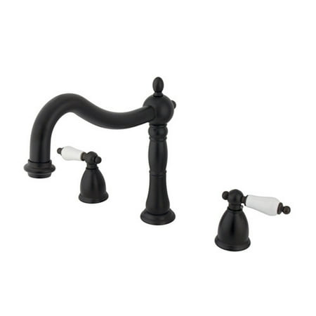 - Kingston Brass Heritage Double Handle Roman Tub Faucet